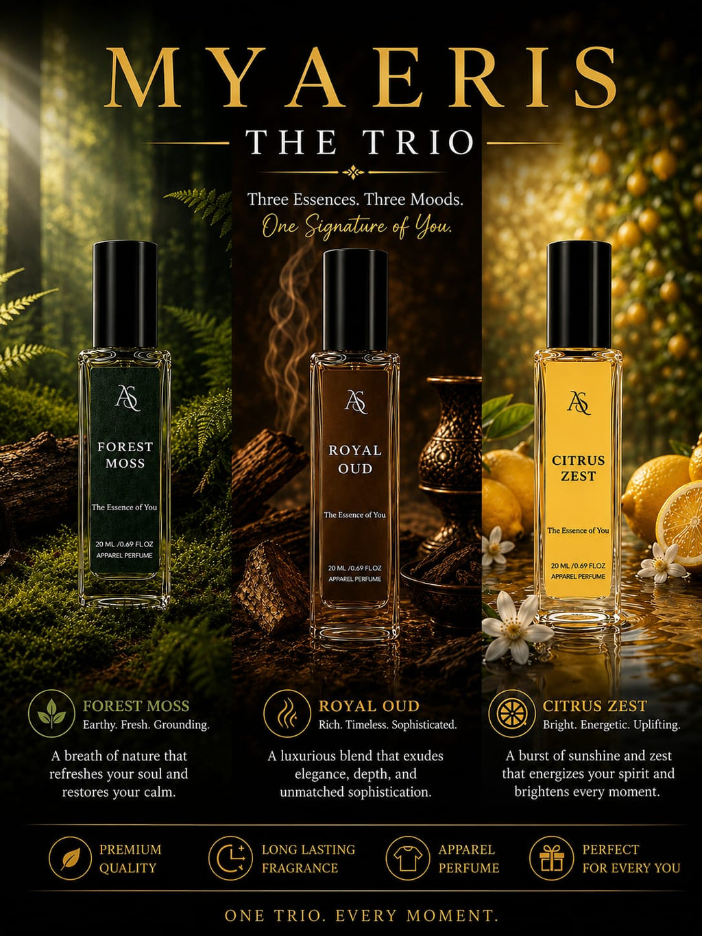 CUSTOMISED OF 3 * 20ML - THE TRIO PACK